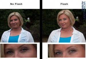 Ligon Media photo example of using flash vs. no flash